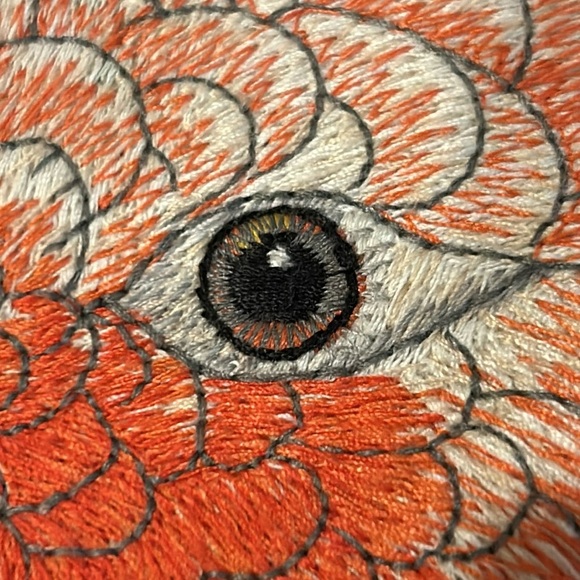 PIER 1 Cockatoo Embroidered Tropical Palm Leaf Indoor Outdoor Pillow 18” X 18” - Picture 7 of 15